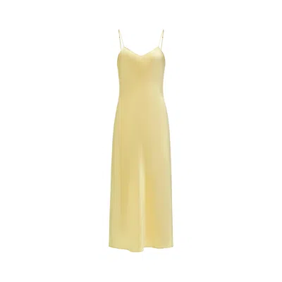 Not Just Pajama Women's Timeless Collection Silk Slip Dress - Corn Yellow
