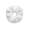 Not Just Pajama Women's White Diamond Poodles Silk Puff Scrunchie In White