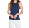 Not Monday Beckett Boyfriend Tank In Navy In Blue
