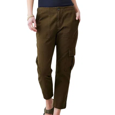 Not Monday Charlie Cargo Pant In Olive In Green