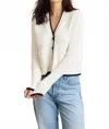 Not Monday Daphne Cardigan In Ivory In Neutral