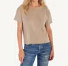 Not Monday Oliver Pocket Tee In Latte In Brown