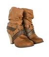 Not Rated Women's Short Change Booties In Tan In Multi