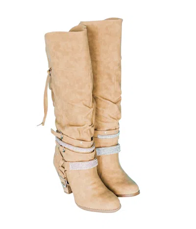 Not Rated Women's Stacey Boots In Nude In Brown