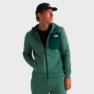 Not Set The North Face Inc Men's Mountain Athletics Fleece Full-zip Jacket In Duck Green