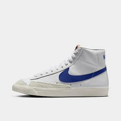 Not Set Nike Blazer Mid '77 Vintage Casual Shoes In Vintage White/summit White/sail/deep Royal Blue