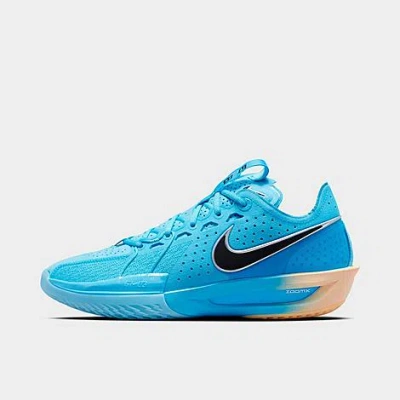 Not Set Nike G. T. Cut 3 Basketball Shoes In Blue Fury/metallic Silver/tangerine Tint/black