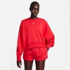 Not Set Nike Women's Sportswear Phoenix Fleece Oversized Crewneck Sweatshirt In University Red/sail 