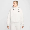 Not Set Nike Women's Sportswear Tech Fleece Oversized Hoodie In Light Grey/heather/black 