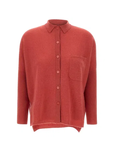 Not Shy Andrea Cardigan In Red