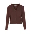 Not Shy Ava Cardigan In Brown