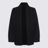 Not Shy Open-front Cardigan In Black