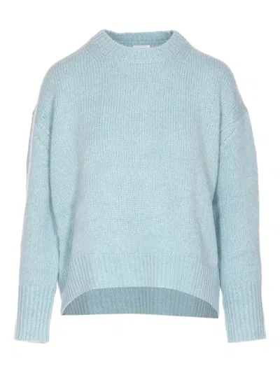 Not Shy Crew-neck Cashmere Sweater In Blue