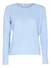 Not Shy Crew-neck Cashmere Sweater In Blue