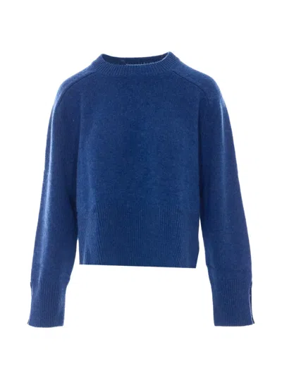 Not Shy Crew-neck Sweater In Black