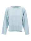 Not Shy Jeanne Crew-neck Sweater In Blue