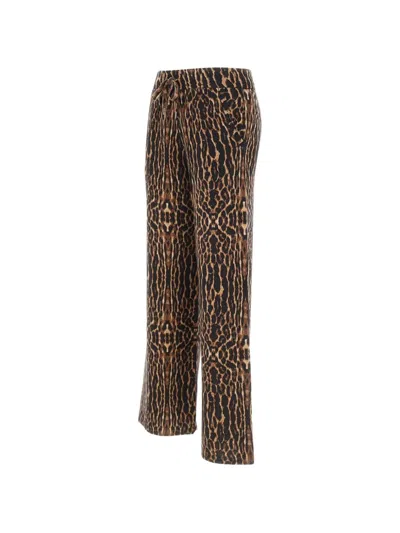Not Shy Laura Drawstring-fastening Trousers In Brown