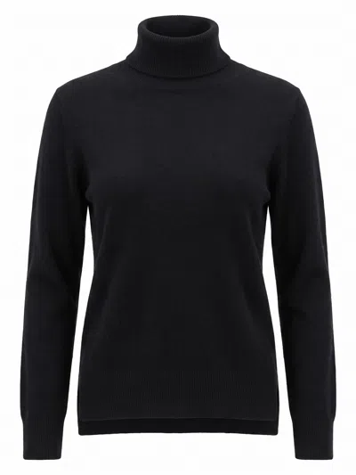 Not Shy `laurene` Round Neck Sweater In Black
