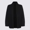 Not Shy Open-front Cardigan In Black