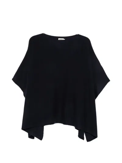 Not Shy `pamina` Poncho In Blue