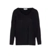 Not Shy V-neck Cashmere Sweater In Black