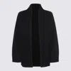 Not Shy Open-front Cardigan In Black