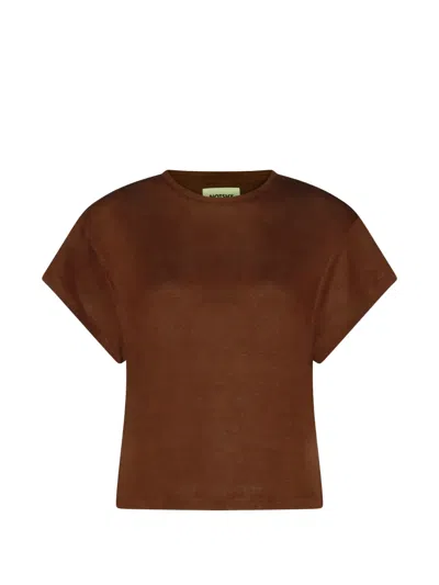 Not Shy Teila T-shirt In Brown
