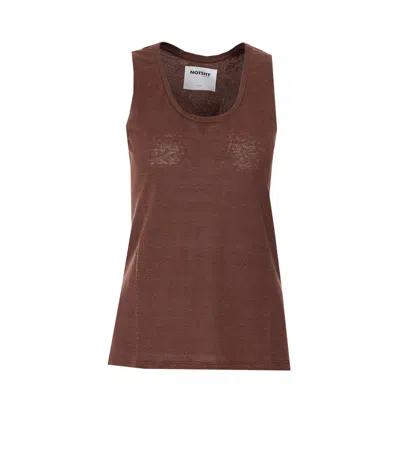 Not Shy Yana Top In Brown