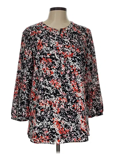 Pre-owned Not Your Daughter's Jeans 3/4 Sleeve Blouse In Black