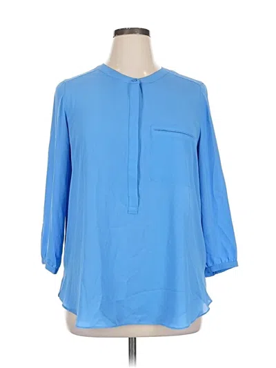 Pre-owned Not Your Daughter's Jeans 3/4 Sleeve Blouse In Blue