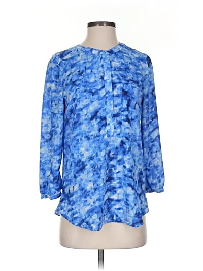 Pre-owned Not Your Daughter's Jeans 3/4 Sleeve Blouse In Blue