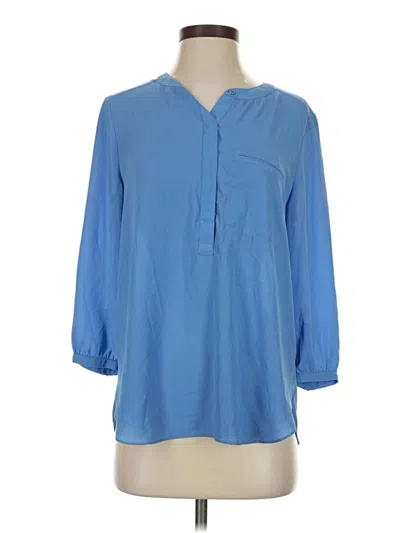 Pre-owned Not Your Daughter's Jeans 3/4 Sleeve Blouse In Blue