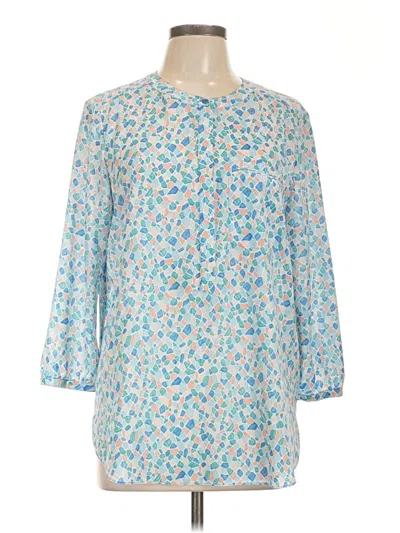 Pre-owned Not Your Daughter's Jeans 3/4 Sleeve Blouse In Blue