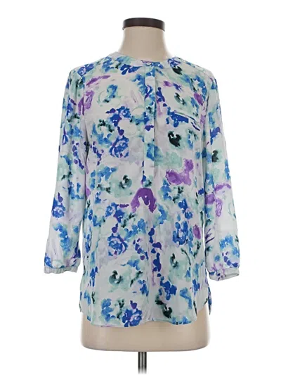 Pre-owned Not Your Daughter's Jeans 3/4 Sleeve Blouse In Blue