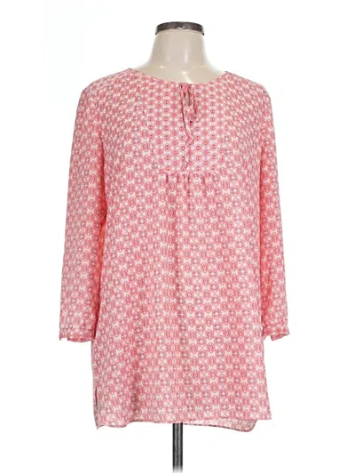 Pre-owned Not Your Daughter's Jeans 3/4 Sleeve Blouse In Pink