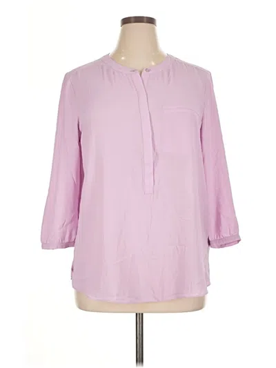 Pre-owned Not Your Daughter's Jeans 3/4 Sleeve Blouse In Purple