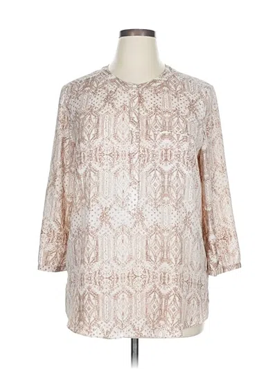 Pre-owned Not Your Daughter's Jeans 3/4 Sleeve Blouse In White