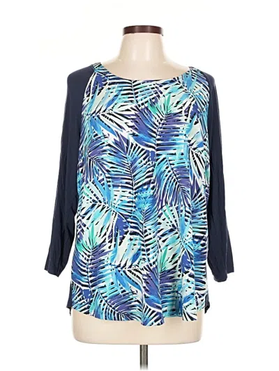 Pre-owned Not Your Daughter's Jeans 3/4 Sleeve T-shirt In Blue