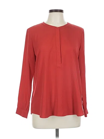 Pre-owned Not Your Daughter's Jeans Long Sleeve Blouse In Red