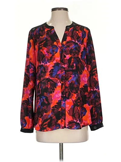 Pre-owned Not Your Daughter's Jeans Long Sleeve Blouse In Red