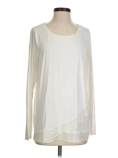 Pre-owned Not Your Daughter's Jeans Long Sleeve T-shirt In White