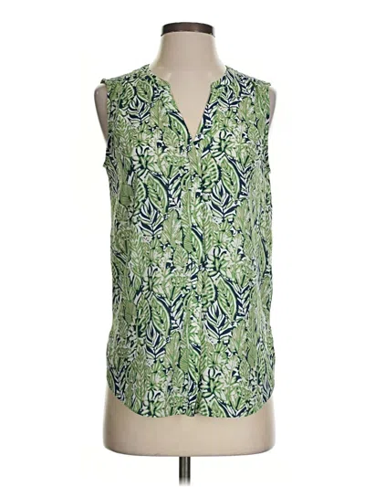 Pre-owned Not Your Daughter's Jeans Sleeveless Blouse In Green