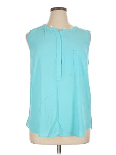 Pre-owned Not Your Daughter's Jeans Sleeveless Blouse In Teal