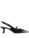 Notabene 50mm Eline Buckle-strap Pumps In Black
