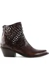 Notabene 50mm Lynx Braided Ankle Boots In Brown