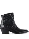Notabene 50mm Lynx Woven-detail Ankle Boots In Black