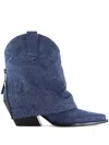 Notabene 60mm Zorro Boots In Blue