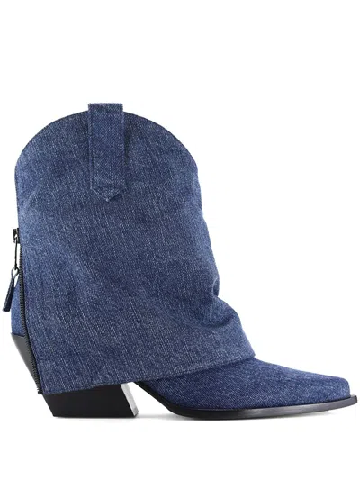 Notabene 60mm Zorro Boots In Blue