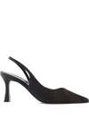 Notabene 70mm Emira Pointed-toe Suede Pumps In Black