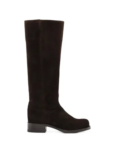 Notabene Achilla Square-toe Boots In Brown